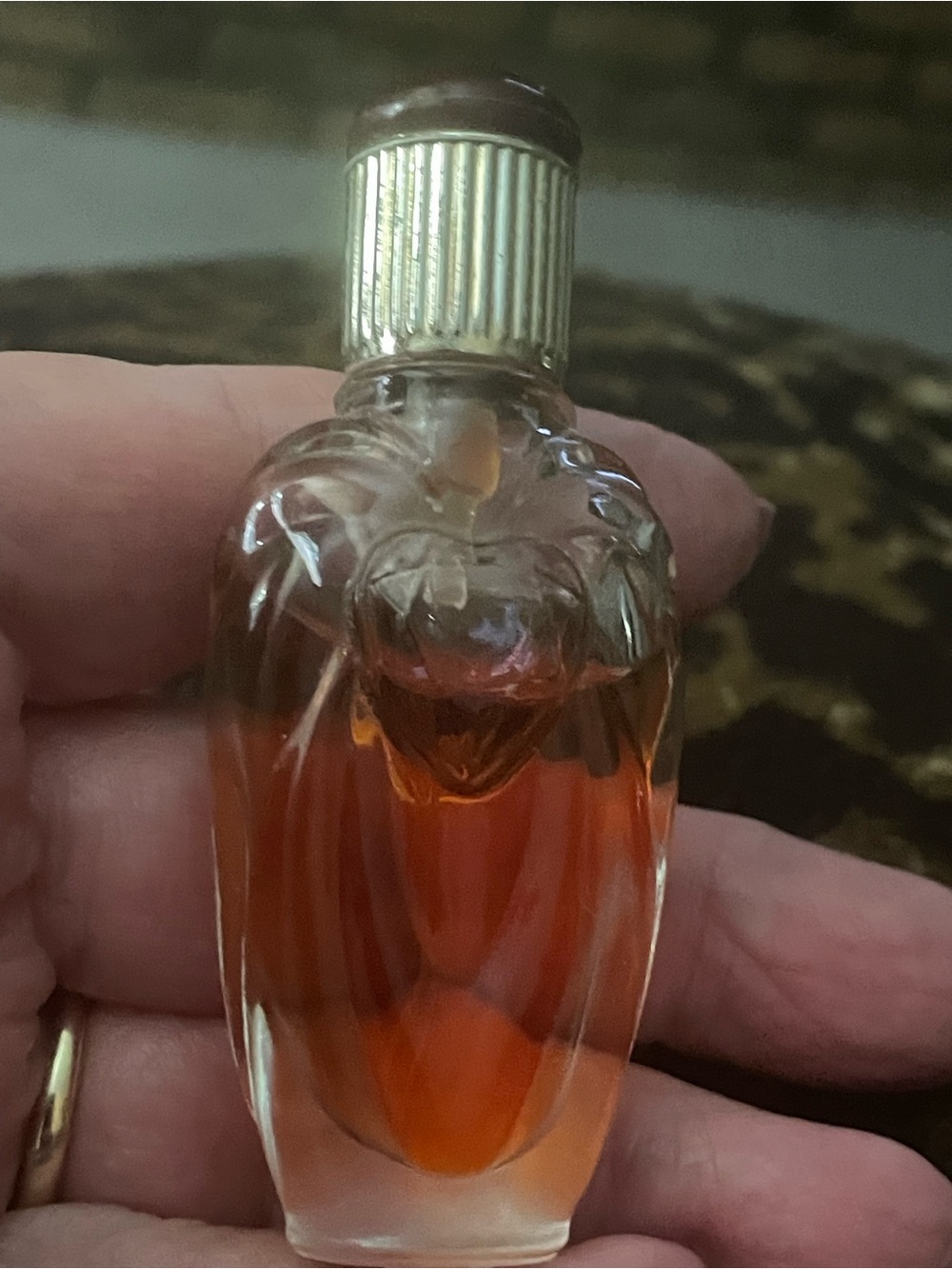 Victoria's Secret Rapture perfume Glass Perfume Vial with Gold Label - Picture 4 of 4